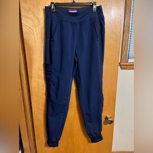 Purple Label Healing Hands Yoga 9233T Tara Scrub Pants Medium Tall Navy